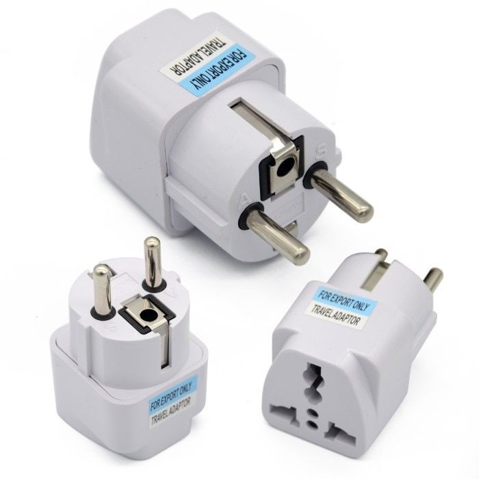 travel adaptor sambungan colokan EU AU UK US - UK