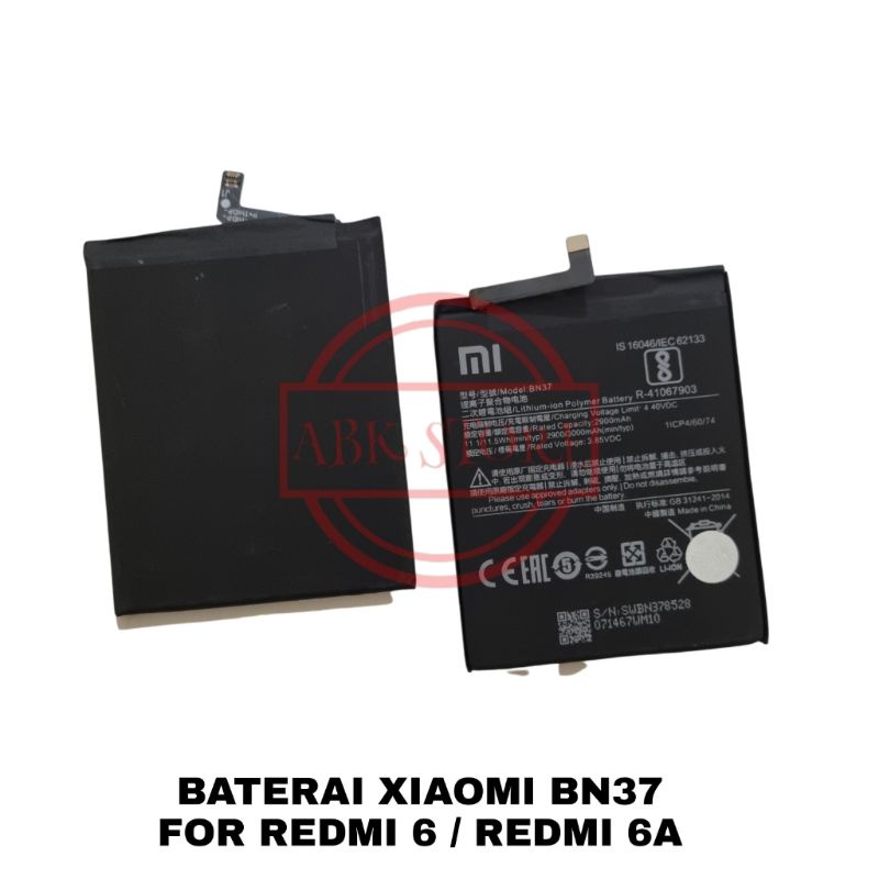 BATRE BATERAI BATTERY XIAOMI REDMI 6A / REDMI 6 BN37 ORIGINAL