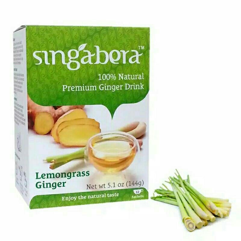 

Jahe + Sereh SINGABERA Natural Premix 1pack(12 sachet)