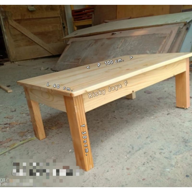 Meja Lesehan Kayu Jati Belanda