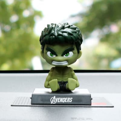 Pajangan Dashboard Mobil Bobble Head Kepala Goyang Hulk Avenger