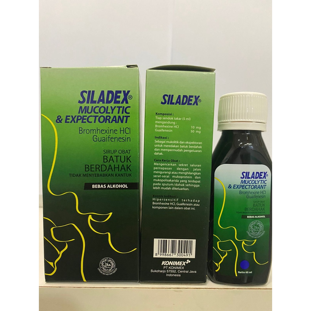 Siladex Mucolytic &amp; Expectoran Syrup 60ml / Siladex Batuk Berdahak