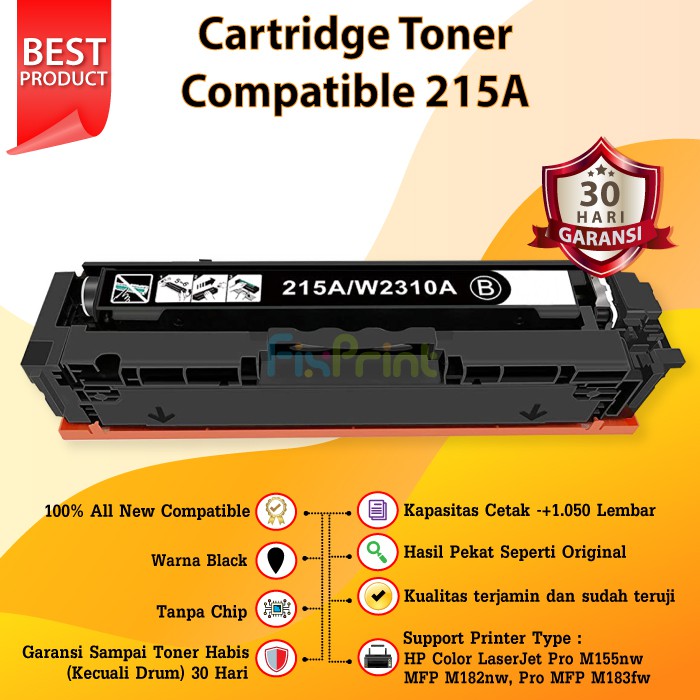 Cartridge Toner Compatible 215A Printer HP Color LaserJet Pro M155nw MFP M182nw Pro MFP M183fw