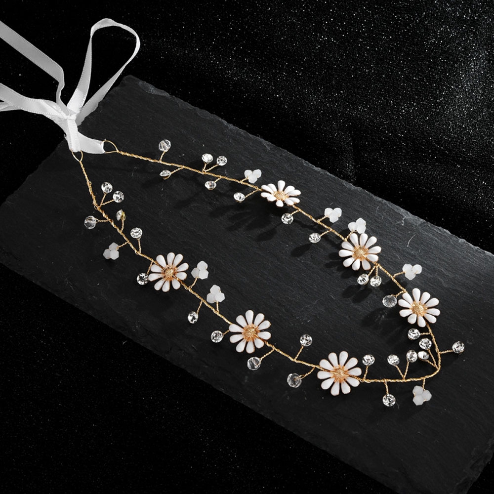 Needway  Headband Party Vintage Daisy Flower Wedding Hair Tiara