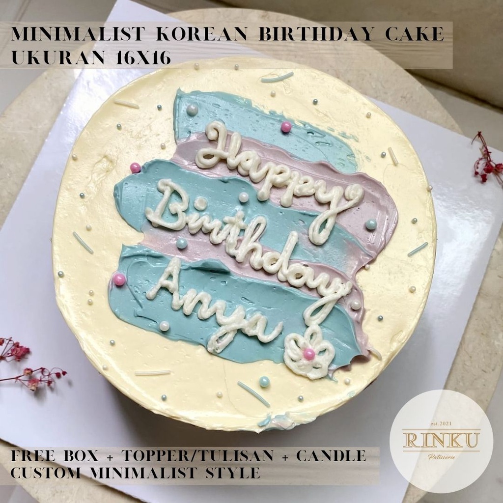 

Birthday Cake d 16cm // SIMPLE MINIMALIST KOREAN DESIGN