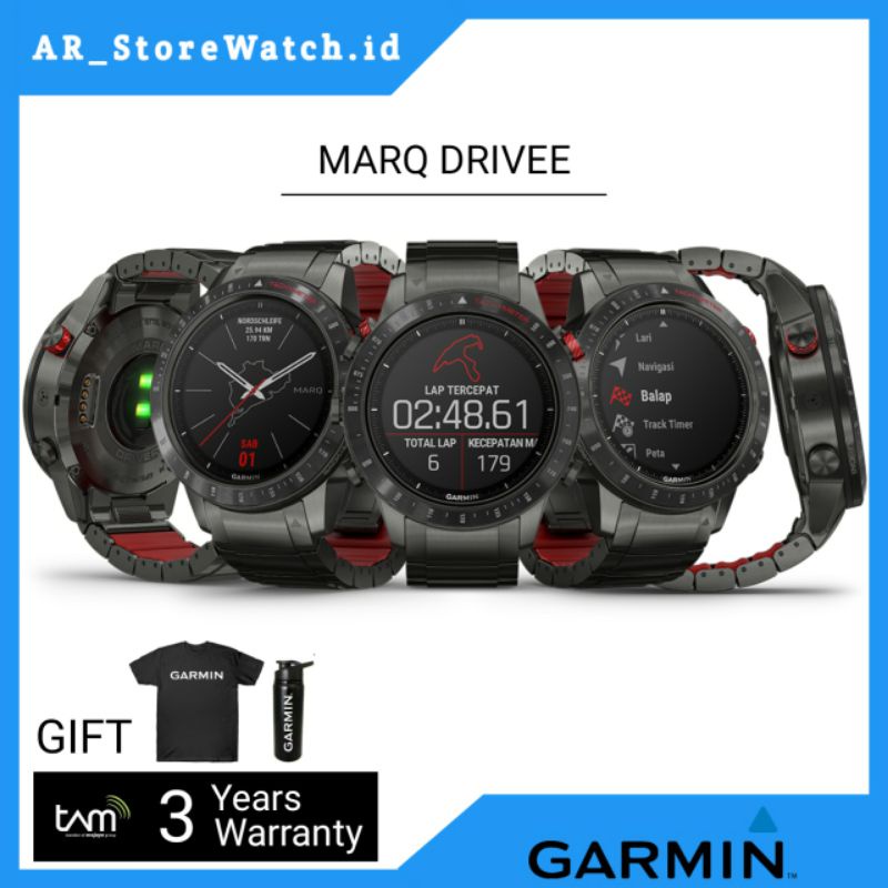 GARMIN Marq Drive Jam Tangan Smartwatch Original Tam & Garansi Resmi Tam