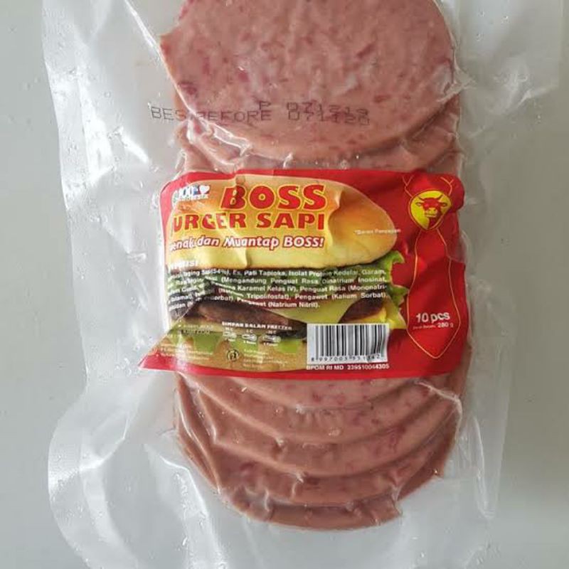 

BOSS beef burger 10pcs