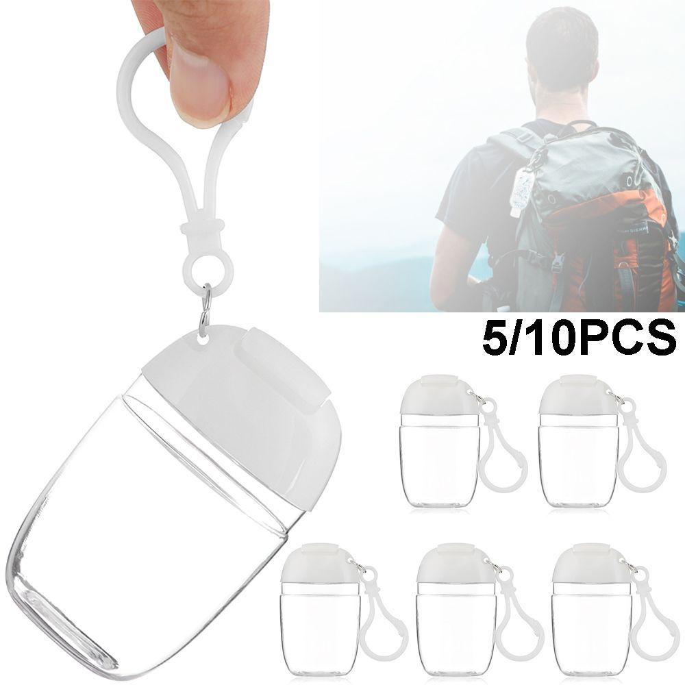 TOP 5/10pcs 30ml Botol Plastik Kosong Kait Aksesoris Clamshell Dispenser Sabun