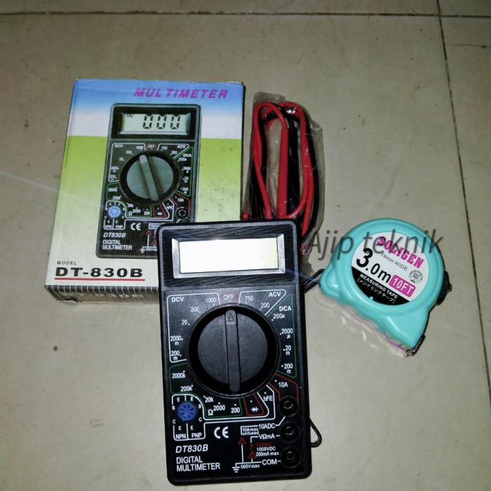 Multitester digital multimeter digital murah meriah DT-830b