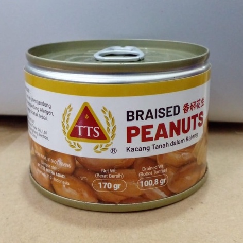 Peanut Braised TTS 170g Tiongkok Kacang Tanah Dalem Kaleng