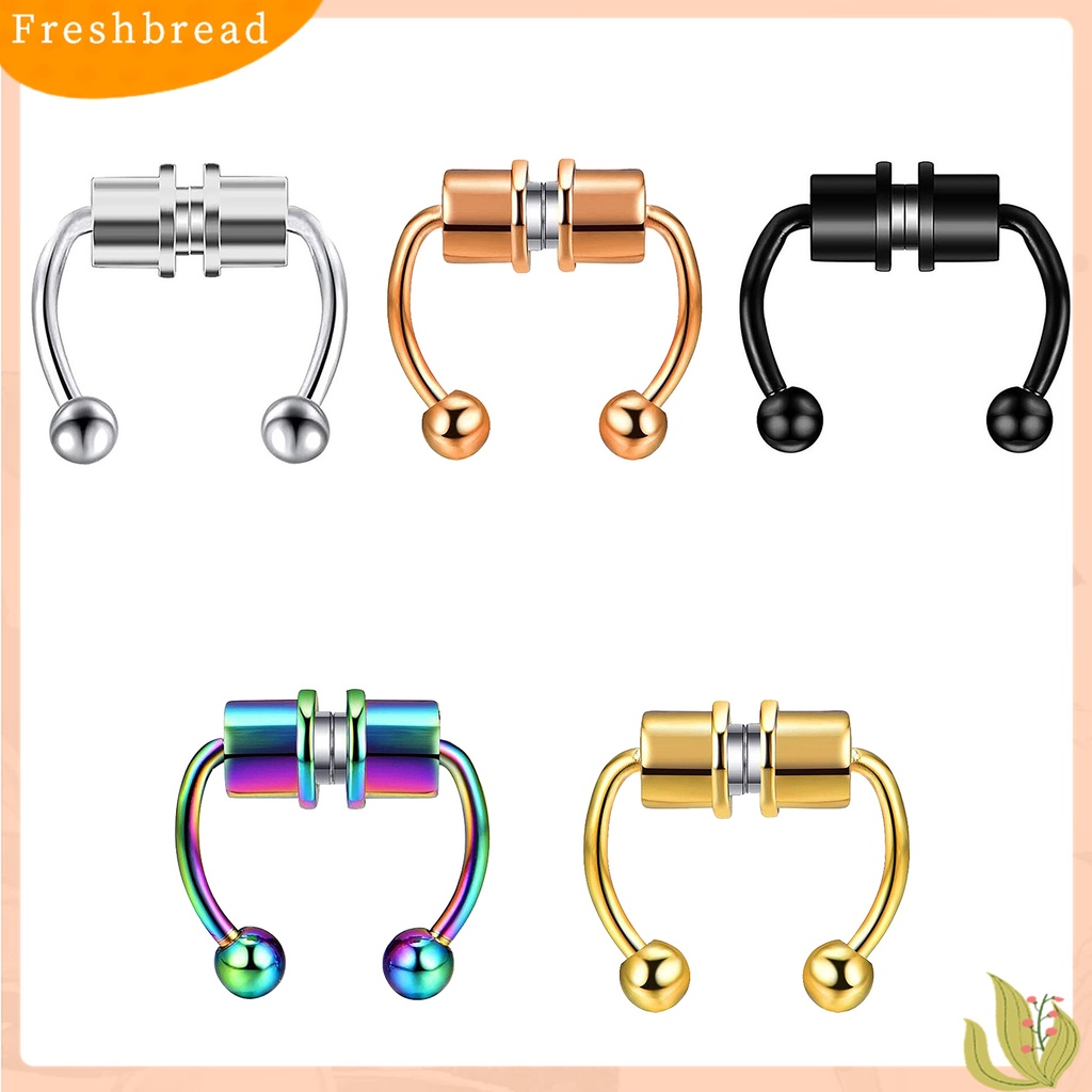 Frx Cincin Nose Ring Magnetik Tanpa Tindik Bahan Alloy Reusable Untuk Pestabar