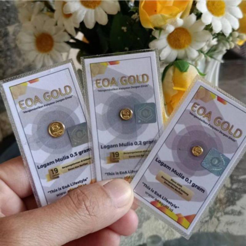 EMAS EOA GOLD 0.25 GRAM , 0.05 GRAM , 0.1 GRAM