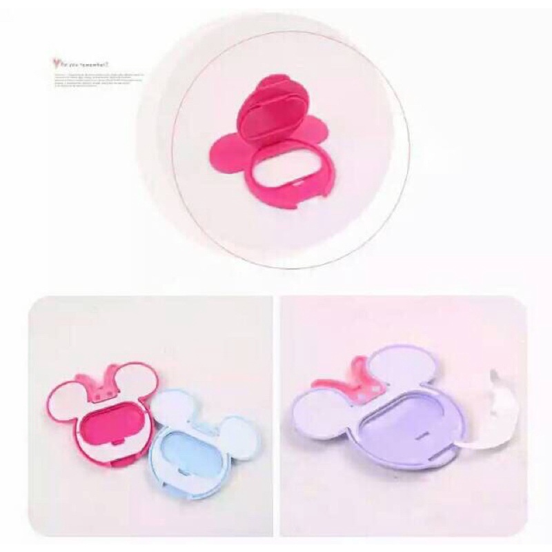 Penutup Tutup Tissue Basah Mickey and Minnie / Wet Tissue Lid Cover Reusable