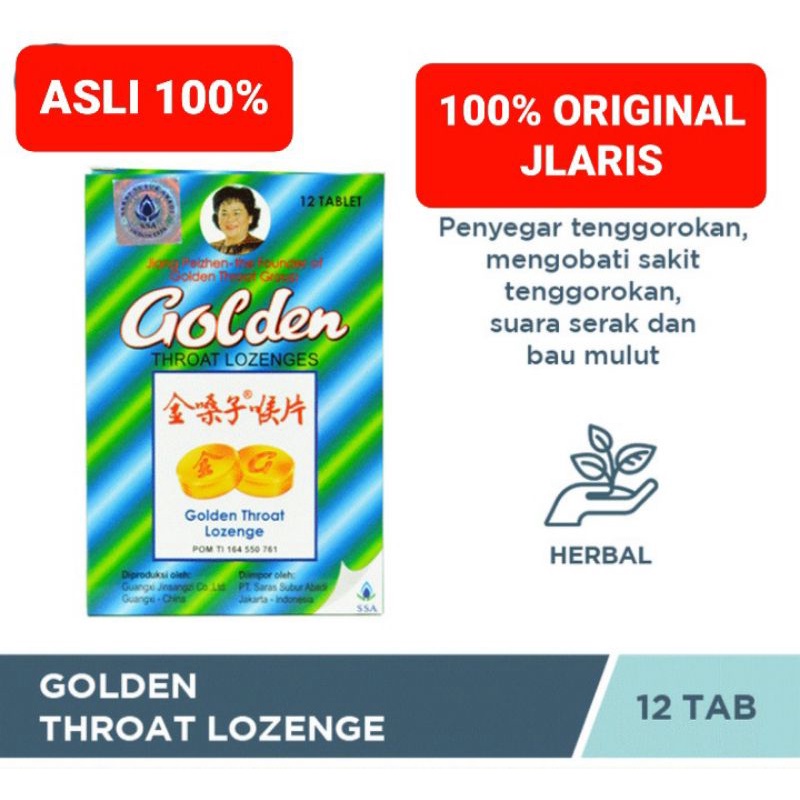 

Golden Throat Lozenge (Permen Pelega Tenggorokan)