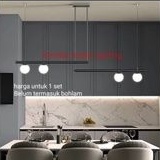 SL267-4 BK LAMPU GANTUNG HIAS MINIMALIS MODERN KAFE CAFE MEJA MAKAN MINI BAR FITTING E27 DEKORASI PE