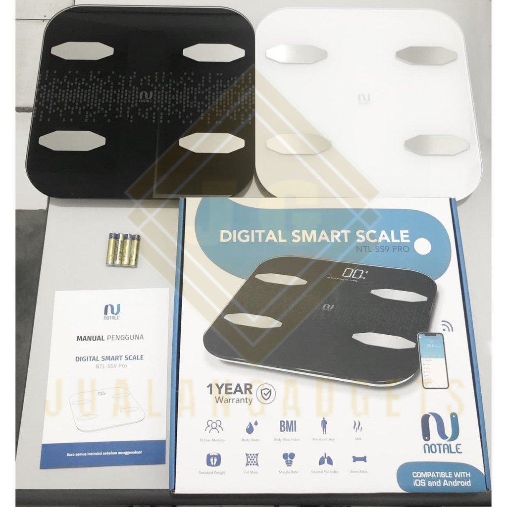 Notale Smart Scale up to 180Kg Timbangan Badan Digital - Garansi Resmi