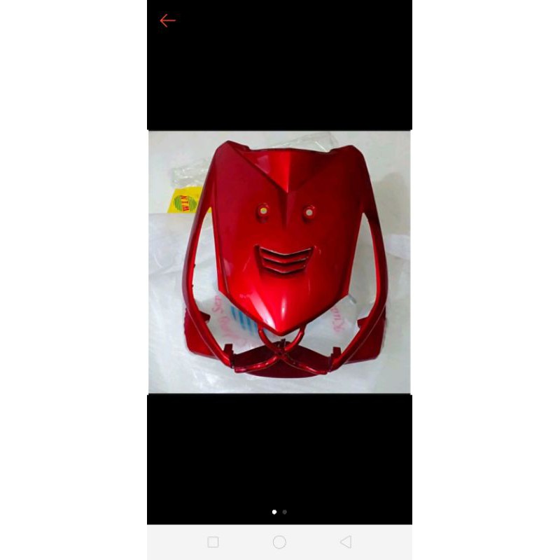 Tameng body depan Beat Karbu merah