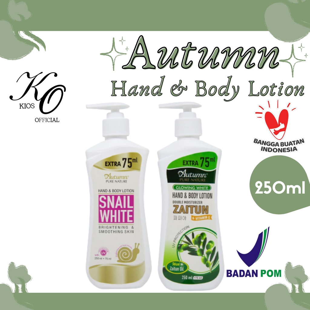 Autumn Glowing White Hand &amp; Body Lotion 250ml