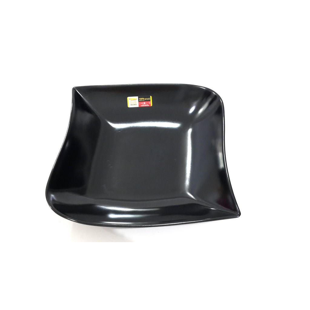 P2109 Piring Melamin Ketupat 9 inc Hitam Golden Dragon  PIRING KETUPAT HITAM  PIRING SAJI HITAM
