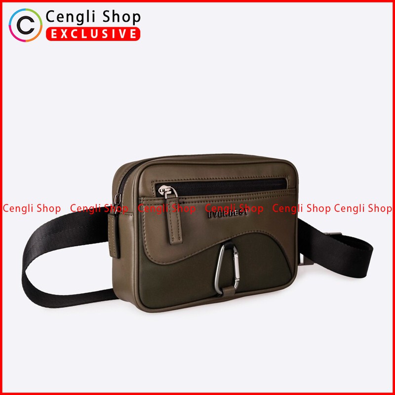 SLING WAIST BAG EVERBEST TAS SELEMPANG PINGGANG PRIA TERBARU ORIGINAL SMALL EVE-FIEL HIJAU