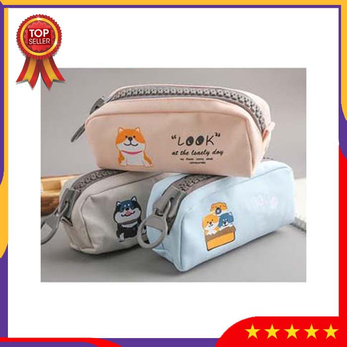 

VBS17 Tempat Pensil Big Zipper Large Pencil Case Pouch Alat Tulis Pensil Perlengkapan Sekolah