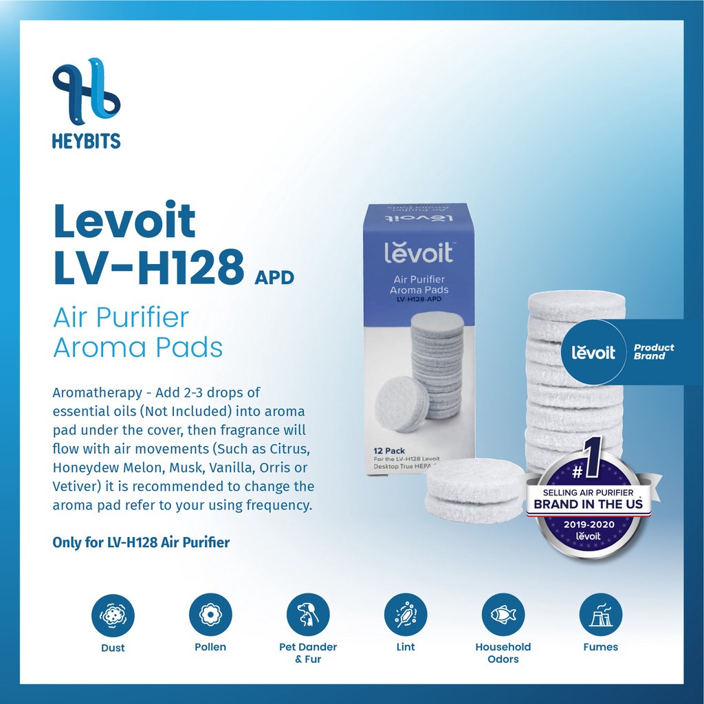 Jual Levoit LVH128 Aroma Pads 12 Pack Essential Oil Replacement