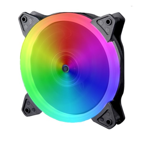 Fan Case nyk nemesis led ring 120mm silent static aura rgb - Kipas casing komputer pc 12cm led