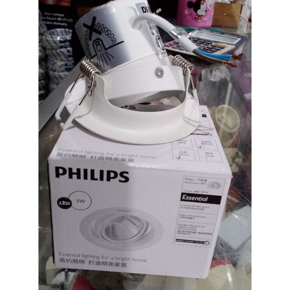 Downlight Spot LED Philips Pomeron 3W 59774~5W 59775 &amp; Kyanite 3W 59751~5W 59752 Warna (Warm White 2700K) &amp; (Natural White 4000K)