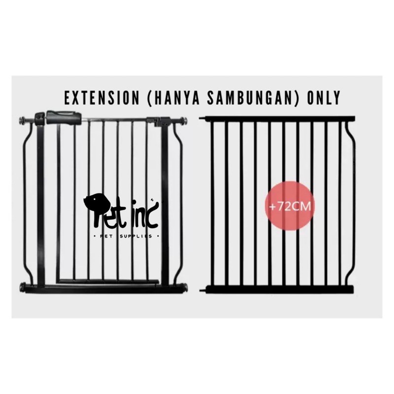 khusus sambungan atau extension premium metal dog safety gate (extension only