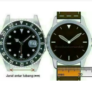 Tali Jam Tangan Stainless Steel  / Tali Jam Tangan Strap / Tali Rantai Metal Stainless Steel Jam Tangan Thick Watch