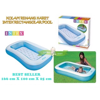 SWIM21 KOLAM RENANG KARET INTEX RECTANGULAR POOL / KOLAM RENANG ANAK