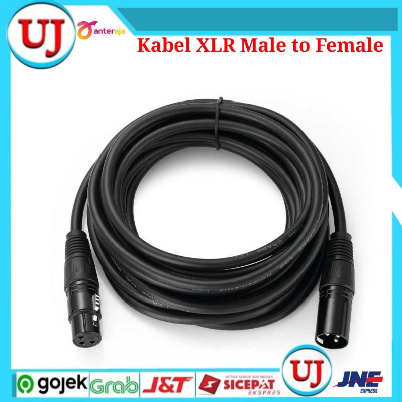 Bochara Kabel XLR Male/Female OFC Microphone Karaoke Shielded BOF30