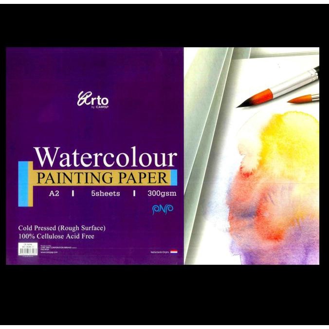 

/////] Arto Watercolour Paper 300 gsm A2 Kertas Gambar Cat Air Cellulose