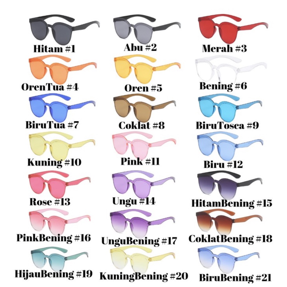 JK3009 KACAMATA FASHION TRANSPARAN FRAME WANITA PRIA