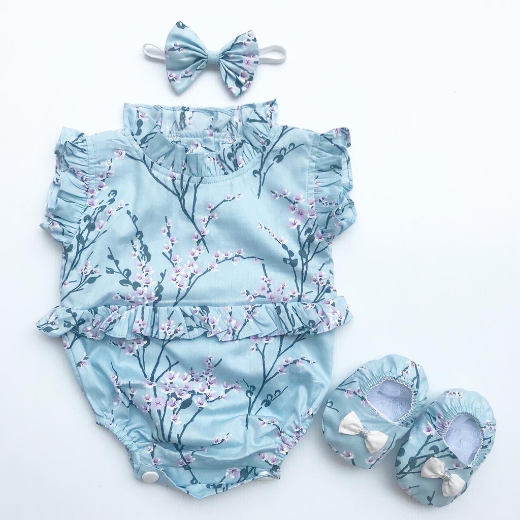 SAKURA Baju Jumper Bunga Bandana Sepatu Pergi Lucu Fashion Anak Bayi Perempuan Cewe Terlaris Lucu-GREY type A