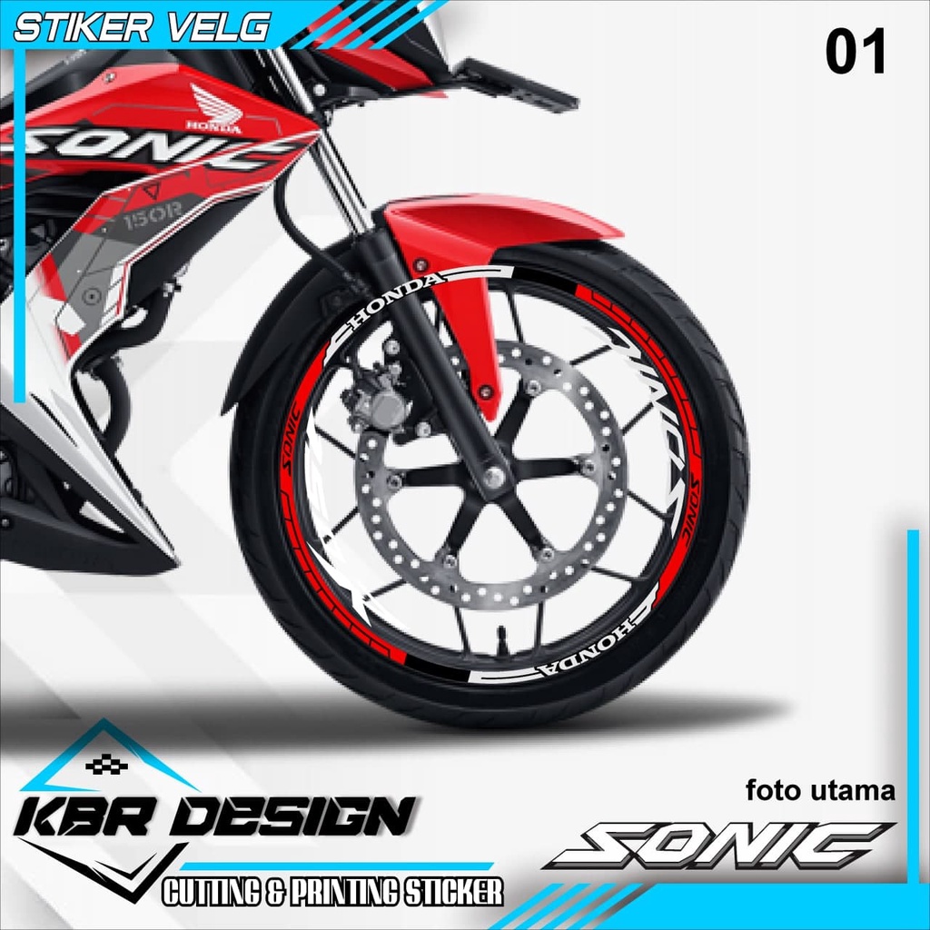 Sticker velg Honda SONIC 150 01