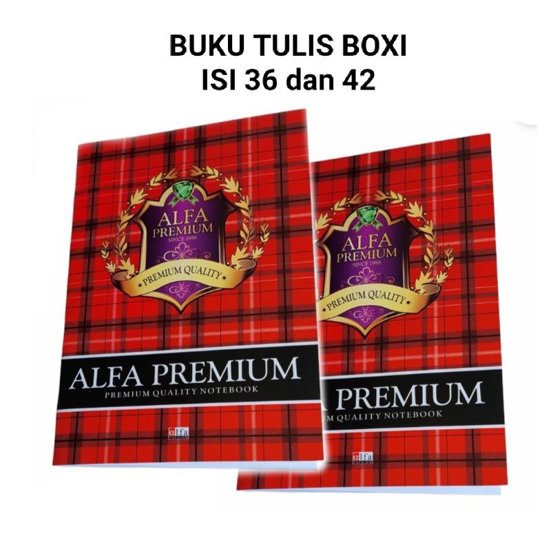 

(1pcs) Buku Tulis Campus BIG BOSS Boxi ALFA PREMIUM 42 lembar dan 36 Lembar ALFA