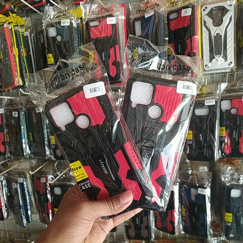 hardcase robot phantom case realmi c15 c20 c25 c21 c21y