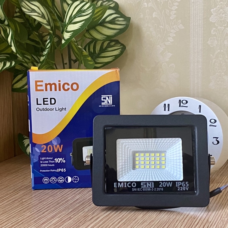 Lampu Sorot 10 Watt Emico Lampu Tembak Led Flood Light IP65