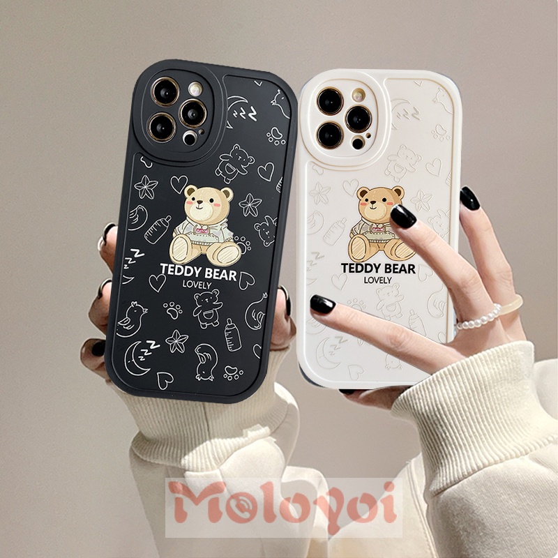 Soft Case Motif Beruang Warna Hitam Polos Untuk Vivo Y15 Y21 Y20i Y12 Y20 Y15s Y91 Y33S Y31 Y17 Y95 Y11 Y1S Y51 Y50 Y20S Y1 Y21 Y15s Y91 Y33S Y21 Y21S Y01S Y21S Y21S Y01S Y21A Y21S Y21