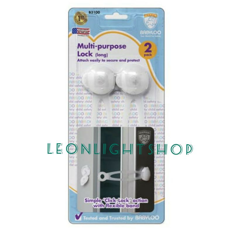 BABYLOO PENGAMAN LEMARI MULTIFUNGSI LONG TYPE 2 PCS/ACE LOCK MULTIPURPOSE LONG/ACE PENGAMAN LEMARI