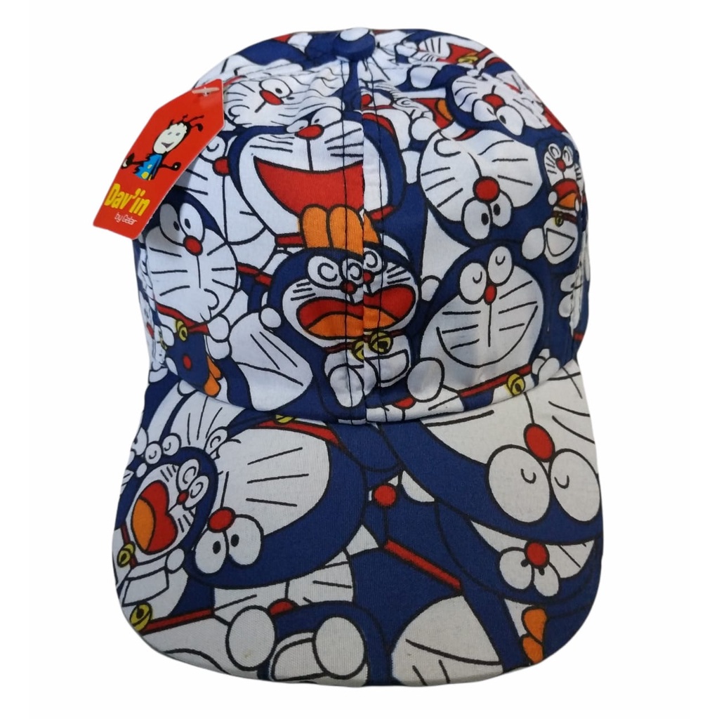 Topi anak- anak karakter doraemon/topi anak pria dan wanita usia 3-7 thn gaya imut dan trendy/bisa COD