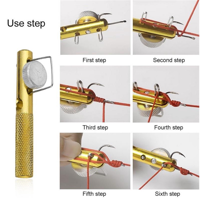 Alat Bantu Pasang kail Ikat Simpul Tali Pancing alat Pengikat Kail Pancing Carp Hook &amp; Loop Tie Hook