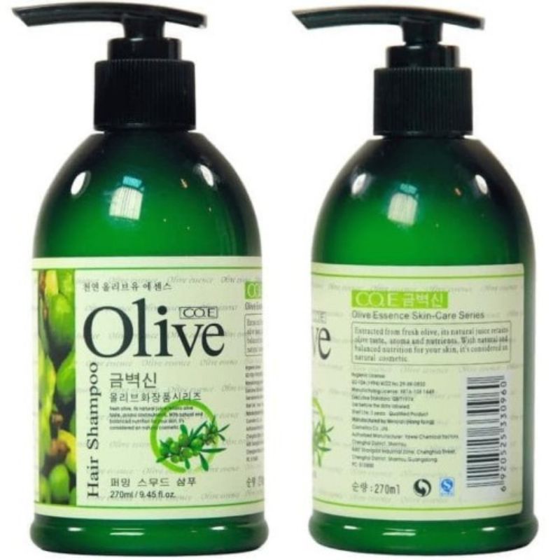 Co.e Shampoo Olive / Sampo Olive Memanjangkan Rambut / Sampo Menyuburkan &amp; Melebatkan Rambut / Sampo Menghaluskan Rambut / Sampo Mengatasi Rambut Bercabang &amp; Pecah-Pecah / Sampo Untuk Rambut Berkilau / Co.e Olive Hair Shampoo