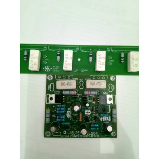 Driver 504 +Pcb final sanken 4 tr bisa buat thoshiba