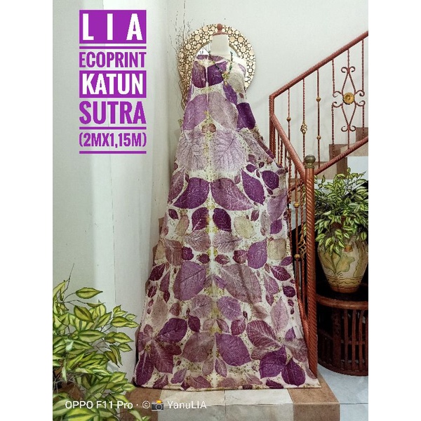 Kain Batik Ecoprint Katun Sutra