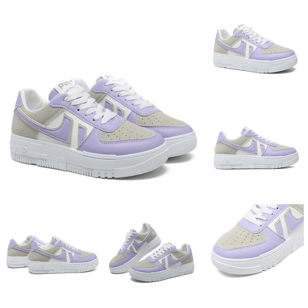 PVN Kara Sepatu Sneakers Wanita Sport Shoes White 354-7