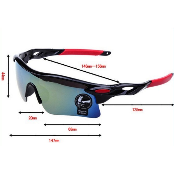 Sunglasses Keren Murah Polycarbonate Hitam Merah – MGLS 02