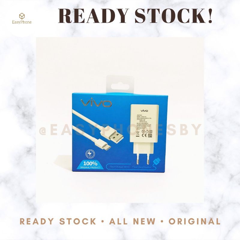 Charger Vivo Type C Fast Charging Charger Vivo Original 100% V17 Y15 Y17 Y30 Y50 Y19