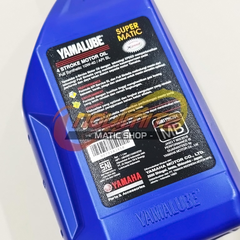 Oli Motor Yamalube Super Matic 10W-40 1L Yamaha NMAX XMAX Aerox 155